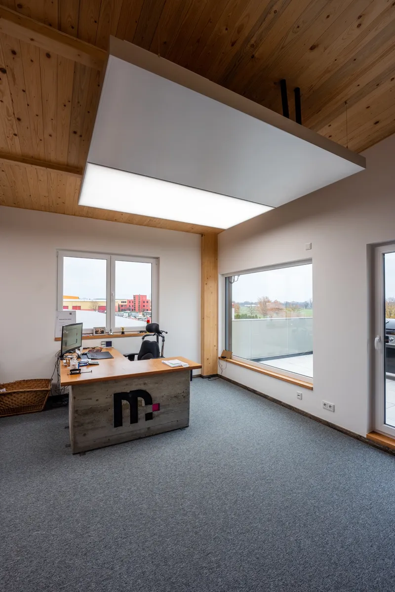 BENS Immobilien Berlin: Projektaufnahme mit interpanel Deckensegeln