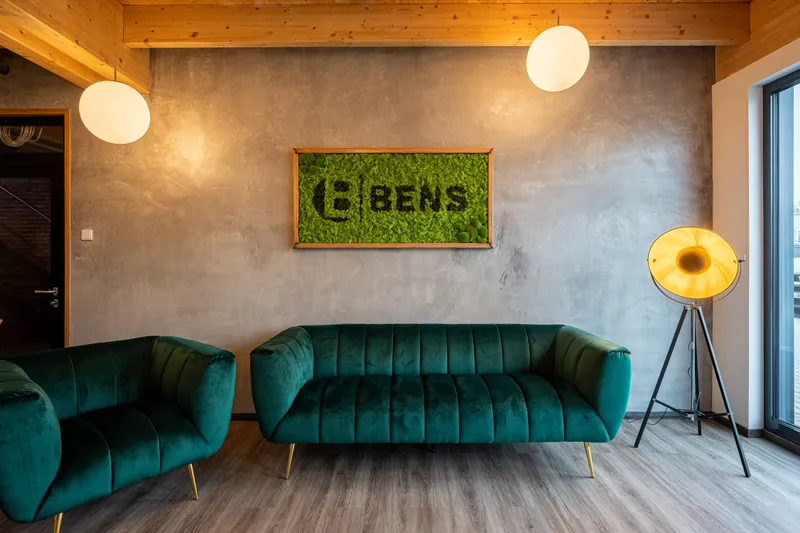 BENS Immobilien Berlin: Projektaufnahme mit interpanel Deckensegeln