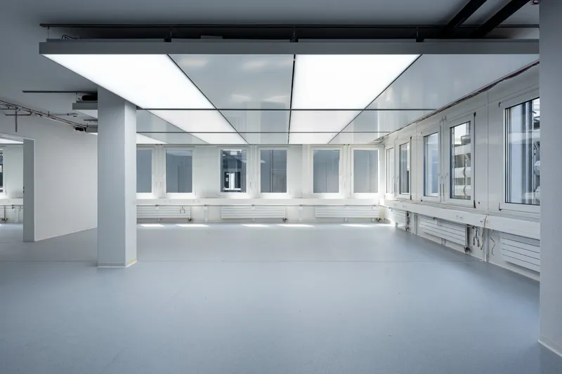 Bruker AG: Projektaufnahme mit interpanel Deckensegeln