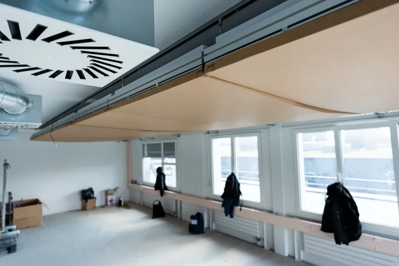 Bruker AG: Projektaufnahme mit interpanel Deckensegeln