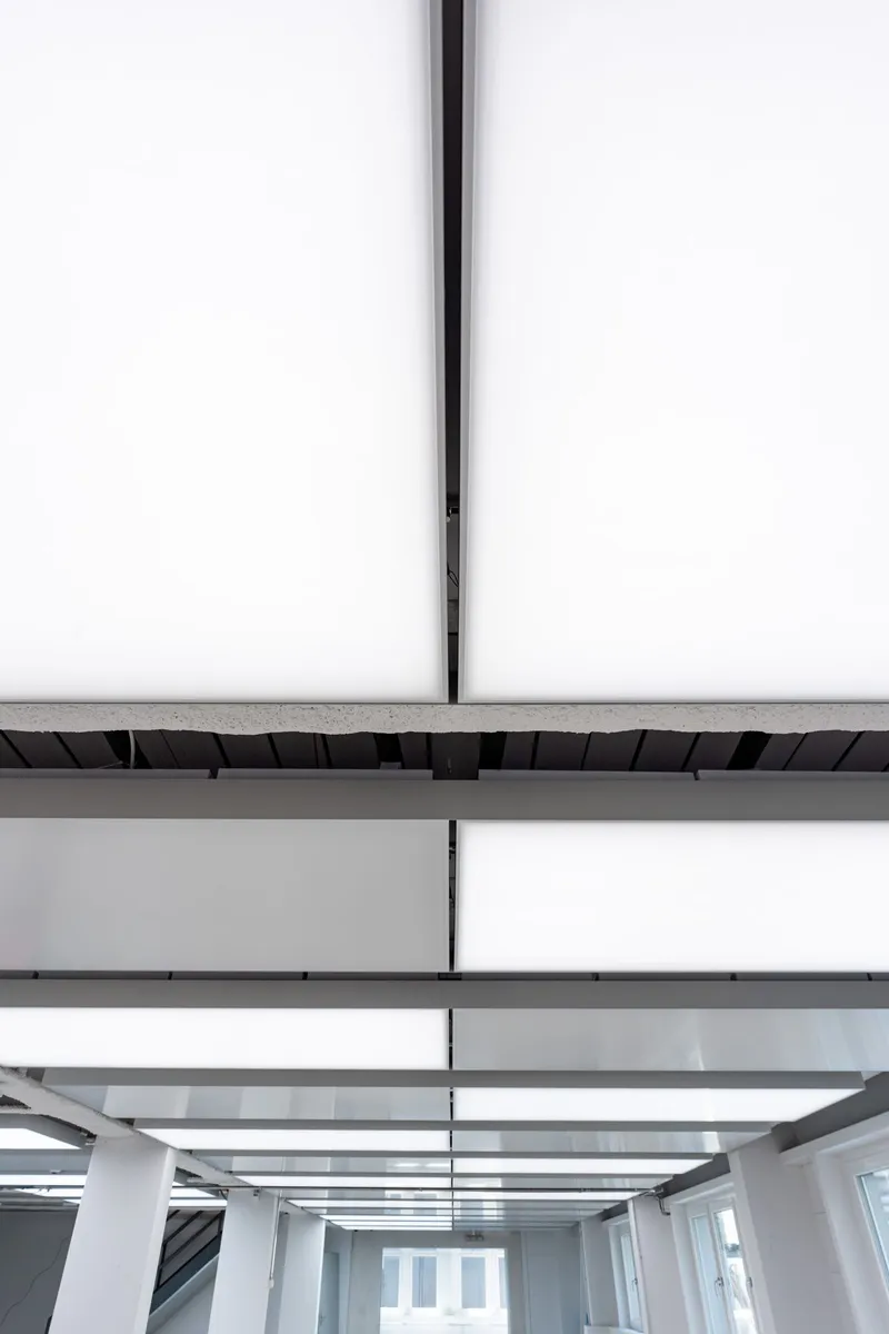 Bruker AG: Projektaufnahme mit interpanel Deckensegeln
