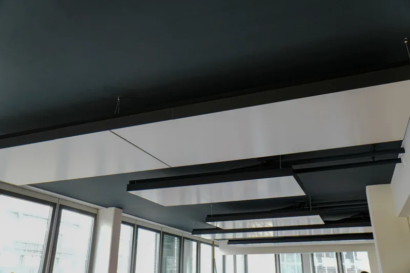 Friedrichscarré Stuttgart: Projektaufnahme mit interpanel Deckensegeln