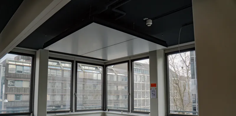 Friedrichscarré Stuttgart: Projektaufnahme mit interpanel Deckensegeln