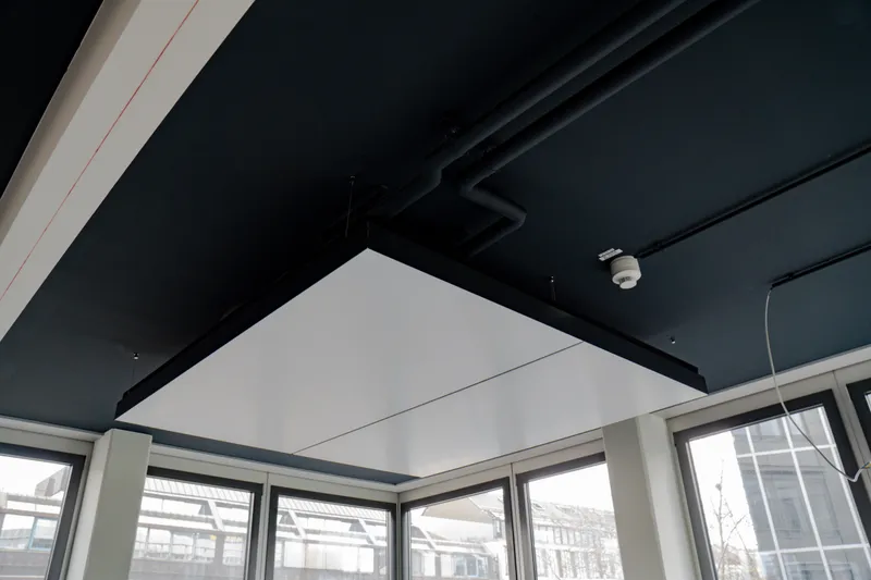 Friedrichscarré Stuttgart: Projektaufnahme mit interpanel Deckensegeln