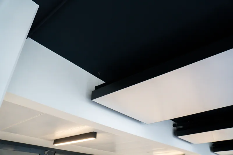 Friedrichscarré Stuttgart: Projektaufnahme mit interpanel Deckensegeln