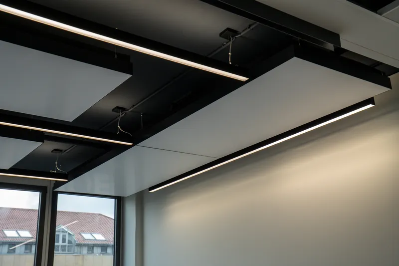 Friedrichscarré Stuttgart: Projektaufnahme mit interpanel Deckensegeln