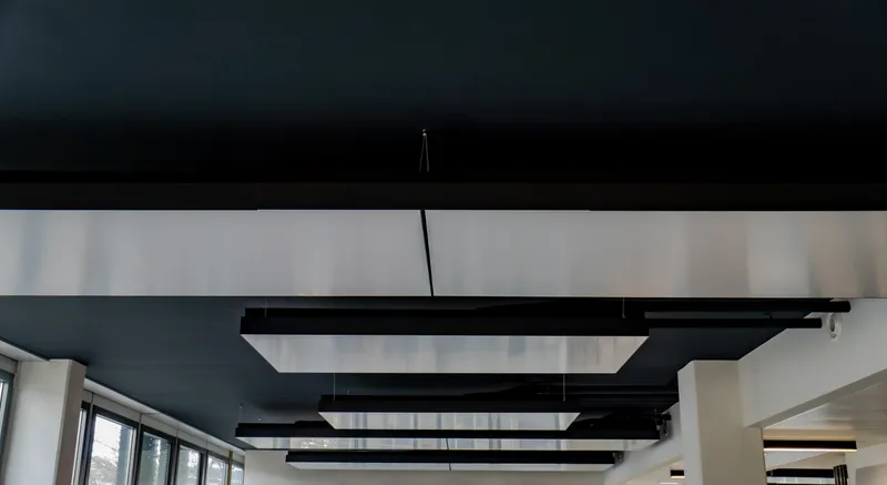 Friedrichscarré Stuttgart: Projektaufnahme mit interpanel Deckensegeln