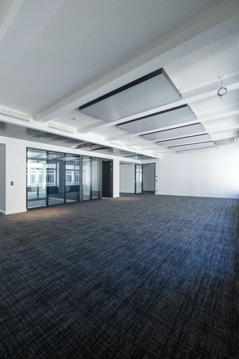 Kaisergalerie Hamburg: Projektaufnahme mit interpanel Deckensegeln