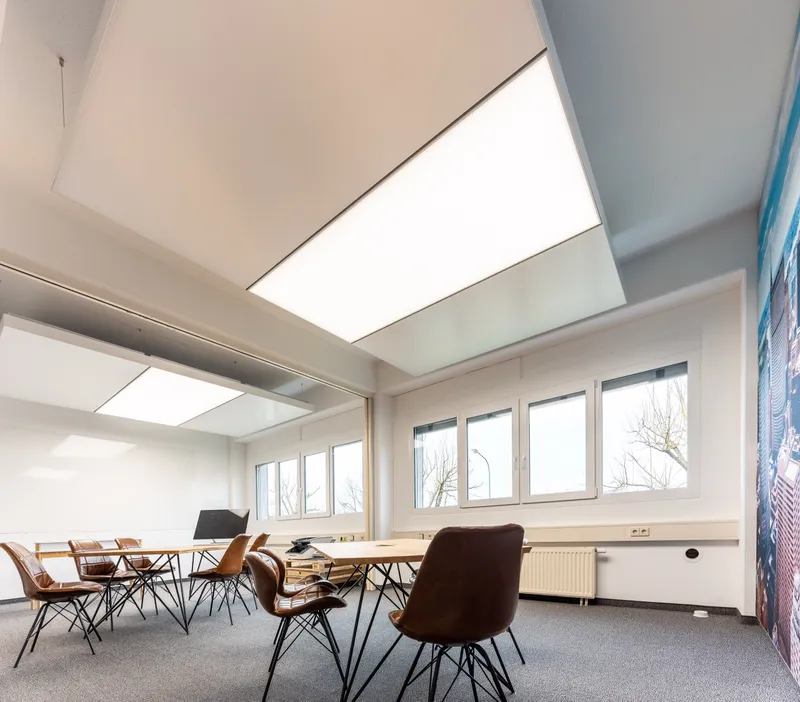 Glöckler & Lauer: Projektaufnahme mit interpanel Deckensegeln