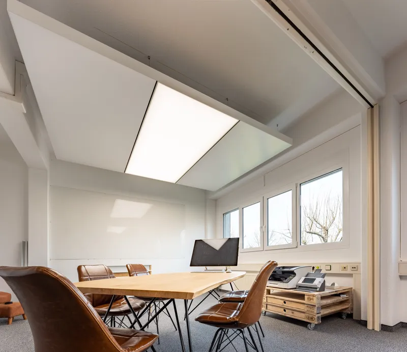 Glöckler & Lauer: Projektaufnahme mit interpanel Deckensegeln