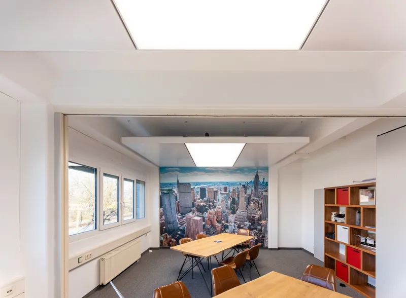 Glöckler & Lauer: Projektaufnahme mit interpanel Deckensegeln