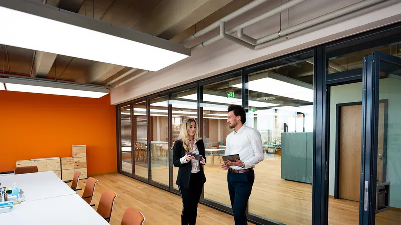 Kroop & Co: Projektaufnahme mit interpanel Deckensegeln